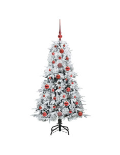 Albero di Natale Artificiale con Rami Pieghevoli Verde 120 cm