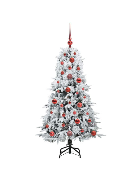Albero di Natale Artificiale con Rami Pieghevoli Verde 120 cm