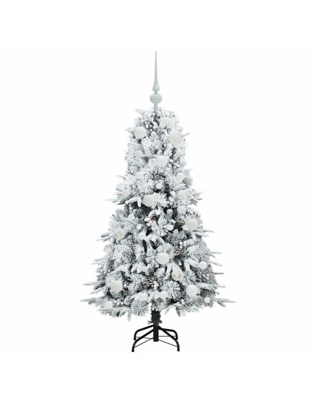 Albero di Natale Artificiale con Rami Pieghevoli Verde 120 cm