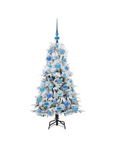 Albero di Natale Artificiale con Rami Pieghevoli Verde 120 cm