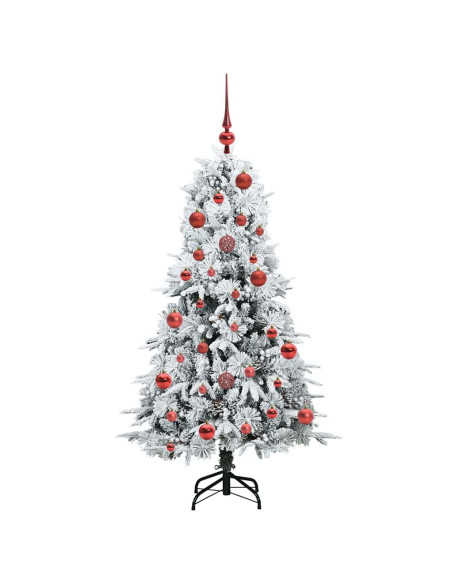 Albero di Natale Artificiale con Rami Pieghevoli Verde 150 cm
