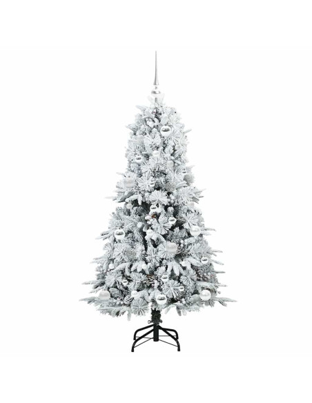 Albero di Natale Artificiale con Rami Pieghevoli Verde 150 cm