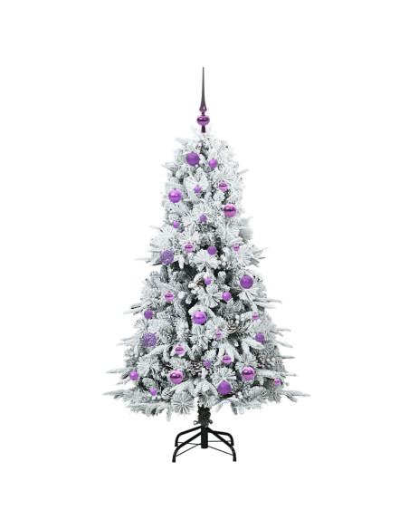 Albero di Natale Artificiale con Rami Pieghevoli Verde 150 cm