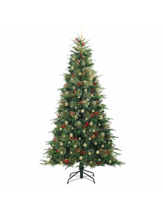 Albero di Natale Artificiale con Rami Pieghevoli Verde 240 cm