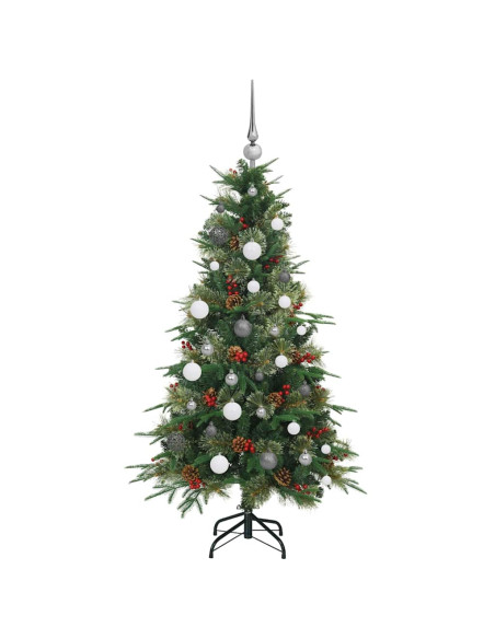 Albero di Natale Artificiale con Rami Pieghevoli Verde 150 cm
