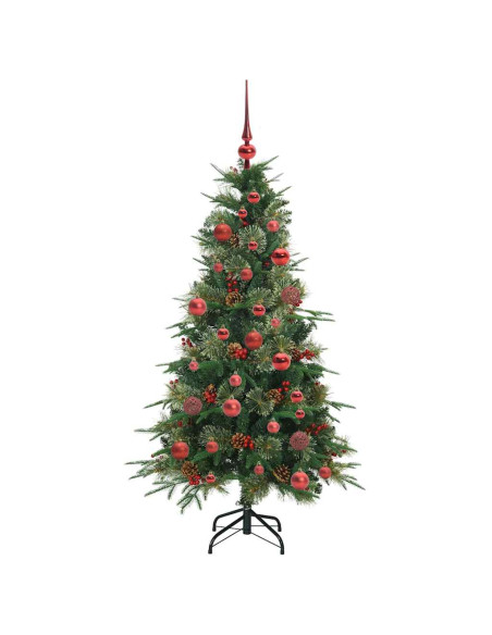Albero di Natale Artificiale con Rami Pieghevoli Verde 150 cm