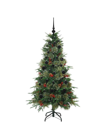 Albero di Natale Artificiale con Rami Pieghevoli Verde 150 cm