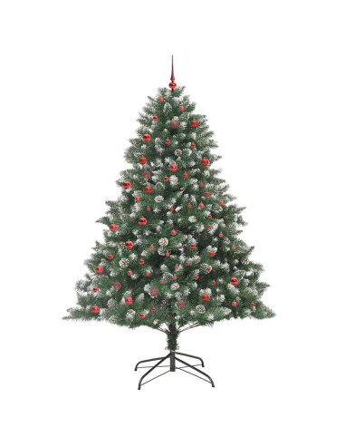 Albero di Natale artificiale con 300 LED Verde 210 cm