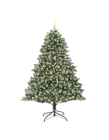 Albero di Natale artificiale con 300 LED Verde 210 cm