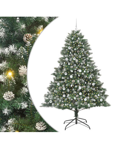 Albero di Natale artificiale con 300 LED Verde 210 cm