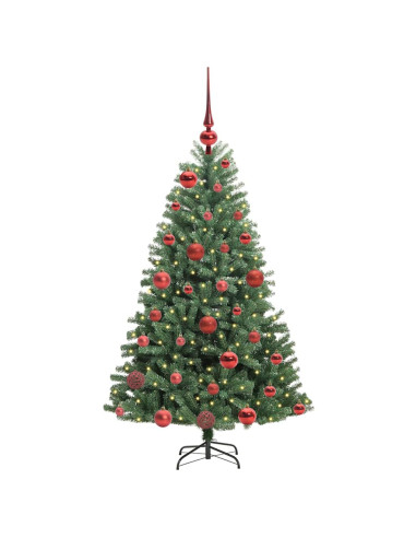 Albero di Natale Artificiale con Rami Pieghevoli Verde 120 cm