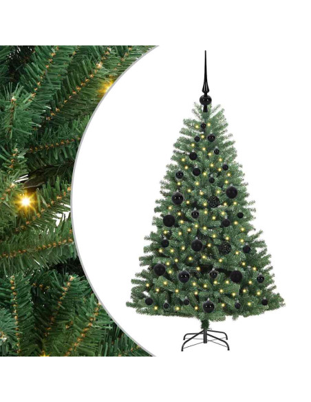Albero di Natale Artificiale con Rami Pieghevoli Verde 120 cm