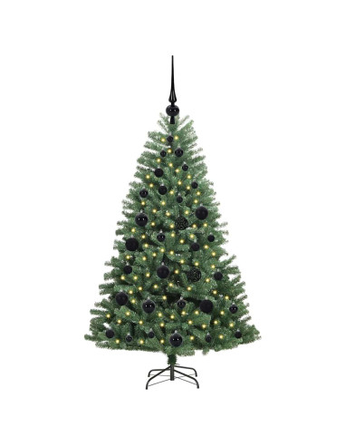 Albero di Natale Artificiale con Rami Pieghevoli Verde 120 cm