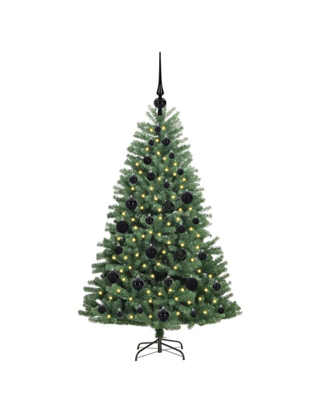 Albero di Natale Artificiale con Rami Pieghevoli Verde 120 cm