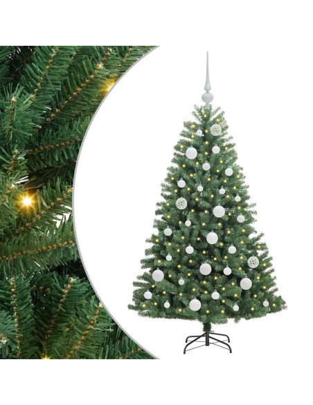 Albero di Natale Artificiale con Rami Pieghevoli Verde 120 cm