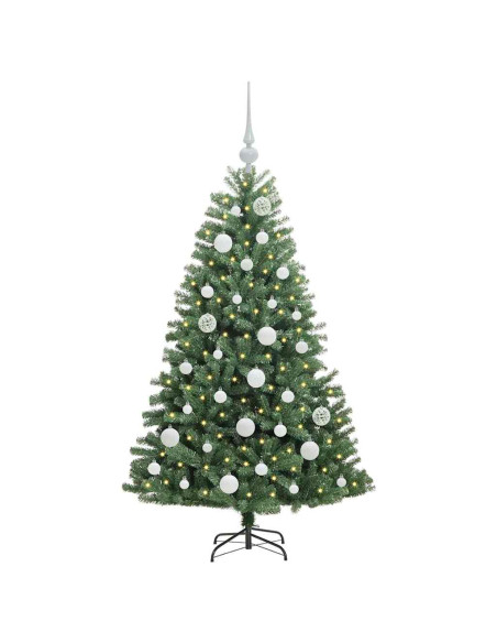 Albero di Natale Artificiale con Rami Pieghevoli Verde 120 cm