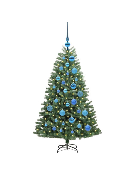 Albero di Natale Artificiale con Rami Pieghevoli Verde 120 cm