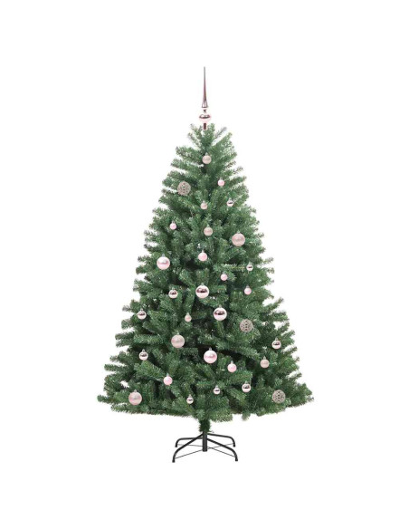 Albero di Natale Artificiale con Rami Pieghevoli Verde 150 cm