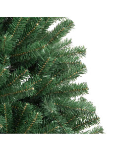 Albero di Natale Artificiale con Rami Pieghevoli Verde 150 cm 2