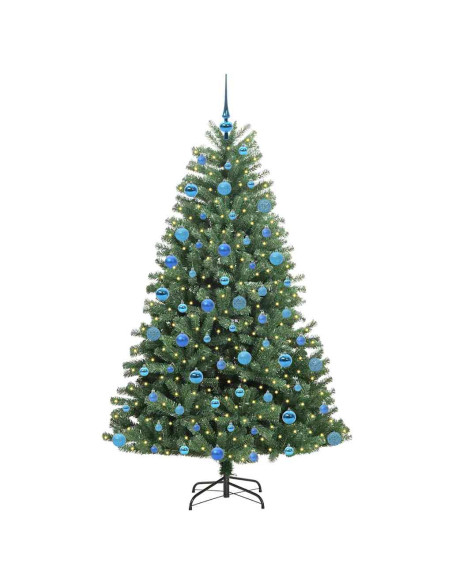 Albero di Natale Artificiale con Rami Pieghevoli Verde 180 cm