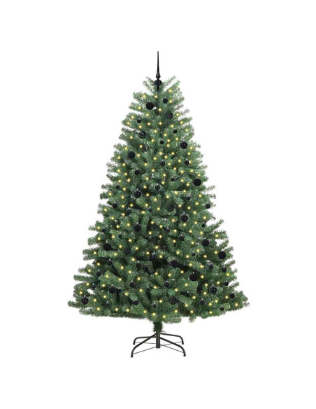 Albero di Natale Artificiale con Rami Pieghevoli Verde 240 cm
