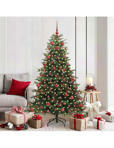 Albero di Natale artificiale con 300 LED Verde 180 cm