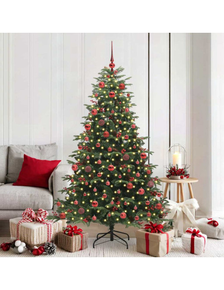 Albero di Natale artificiale con 300 LED Verde 180 cm
