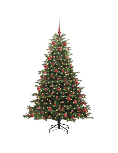 Albero di Natale artificiale con 300 LED Verde 180 cm