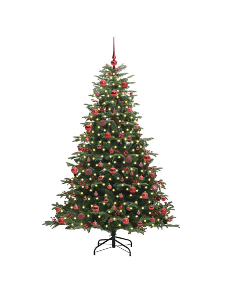 Albero di Natale artificiale con 300 LED Verde 180 cm