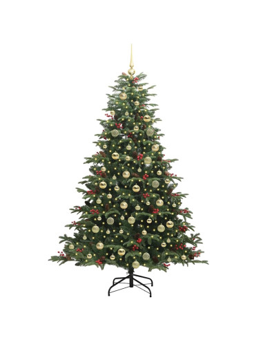Albero di Natale artificiale con 300 LED Verde 180 cm