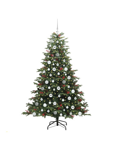 Albero di Natale artificiale con 300 LED Verde 180 cm