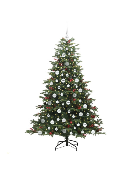 Albero di Natale artificiale con 300 LED Verde 180 cm
