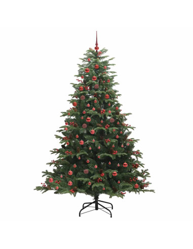 Albero di Natale artificiale con 300 LED Verde 210 cm