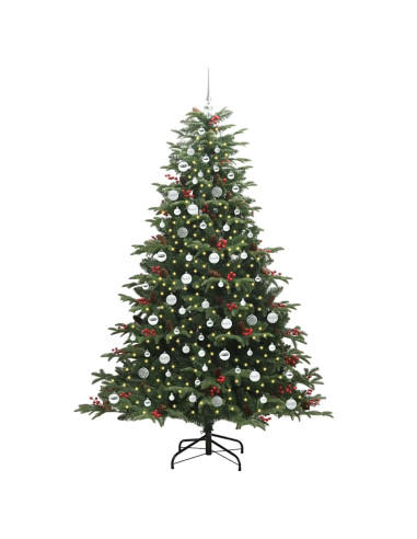Albero di Natale artificiale con 300 LED Verde 210 cm