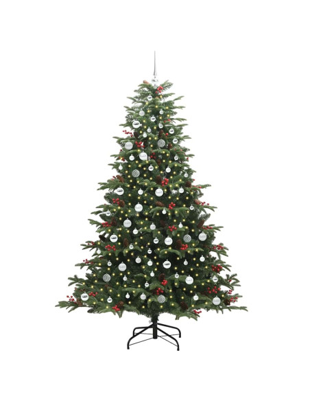 Albero di Natale artificiale con 300 LED Verde 210 cm