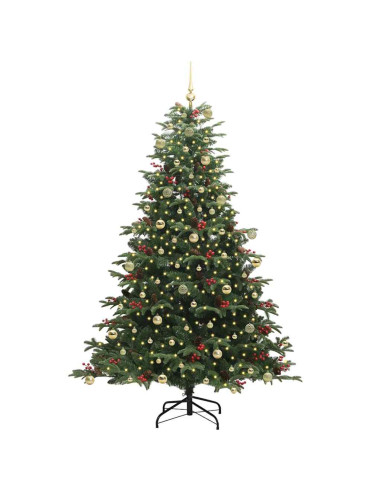 Albero di Natale artificiale con 300 LED Verde 240 cm