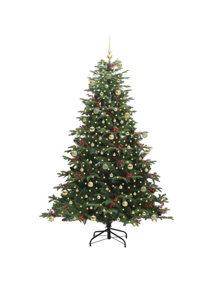 Albero di Natale artificiale con 300 LED Verde 240 cm