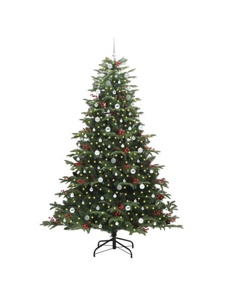 Albero di Natale artificiale con 300 LED Verde 240 cm