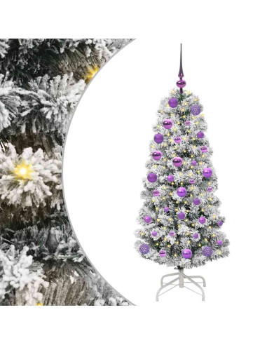 Albero di Natale Artificiale con Rami Pieghevoli 120 cm