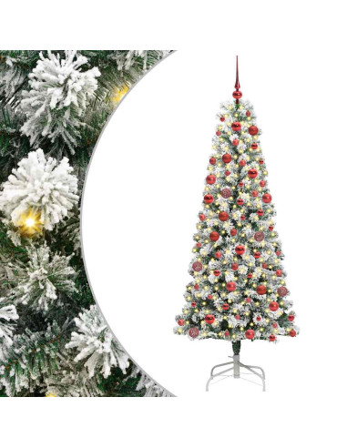 Albero di Natale Artificiale con Rami Pieghevoli 180 cm