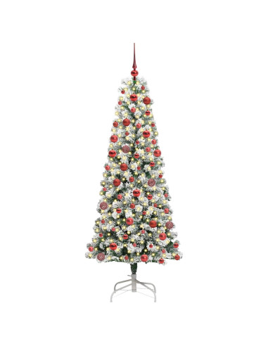 Albero di Natale Artificiale con Rami Pieghevoli 180 cm