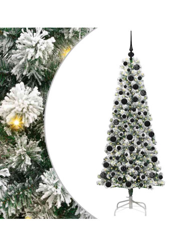 Albero di Natale Artificiale con Rami Pieghevoli 180 cm