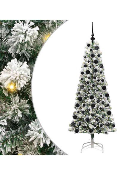 Albero di Natale Artificiale con Rami Pieghevoli 180 cm