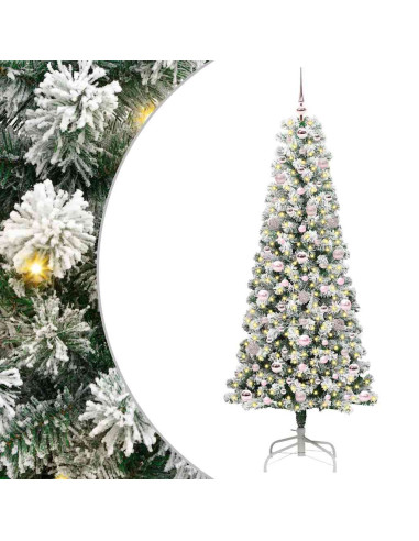 Albero di Natale Artificiale con Rami Pieghevoli 180 cm