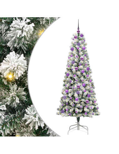 Albero di Natale Artificiale con Rami Pieghevoli 180 cm