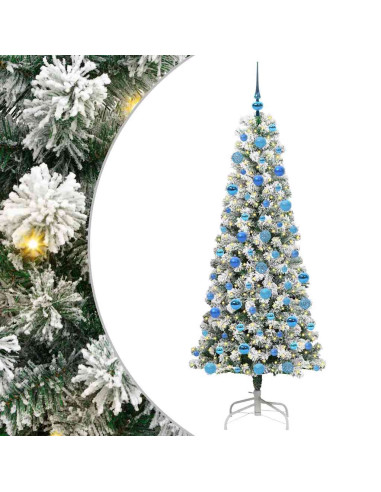 Albero di Natale Artificiale con Rami Pieghevoli 180 cm