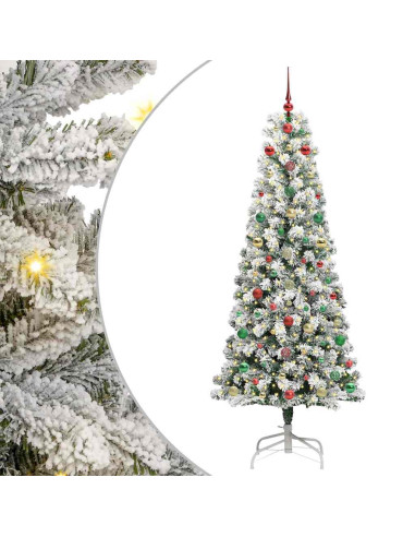 Albero di Natale Artificiale con Rami Pieghevoli 180 cm