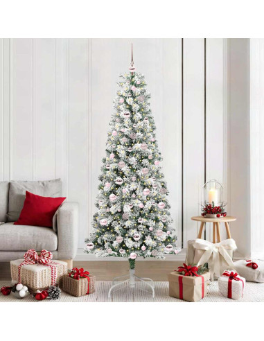 Albero di Natale Artificiale con Rami Pieghevoli 210 cm