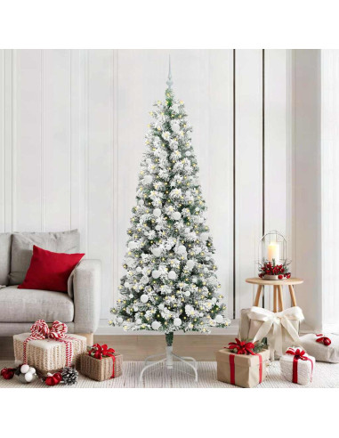 Albero di Natale Artificiale con Rami Pieghevoli 210 cm