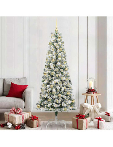 Albero di Natale Artificiale con Rami Pieghevoli 210 cm